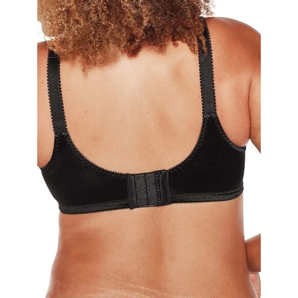 Bali Womens Double Support Wire-Free Bra, Black Size 40DD 1020 - Picture 2 of 3